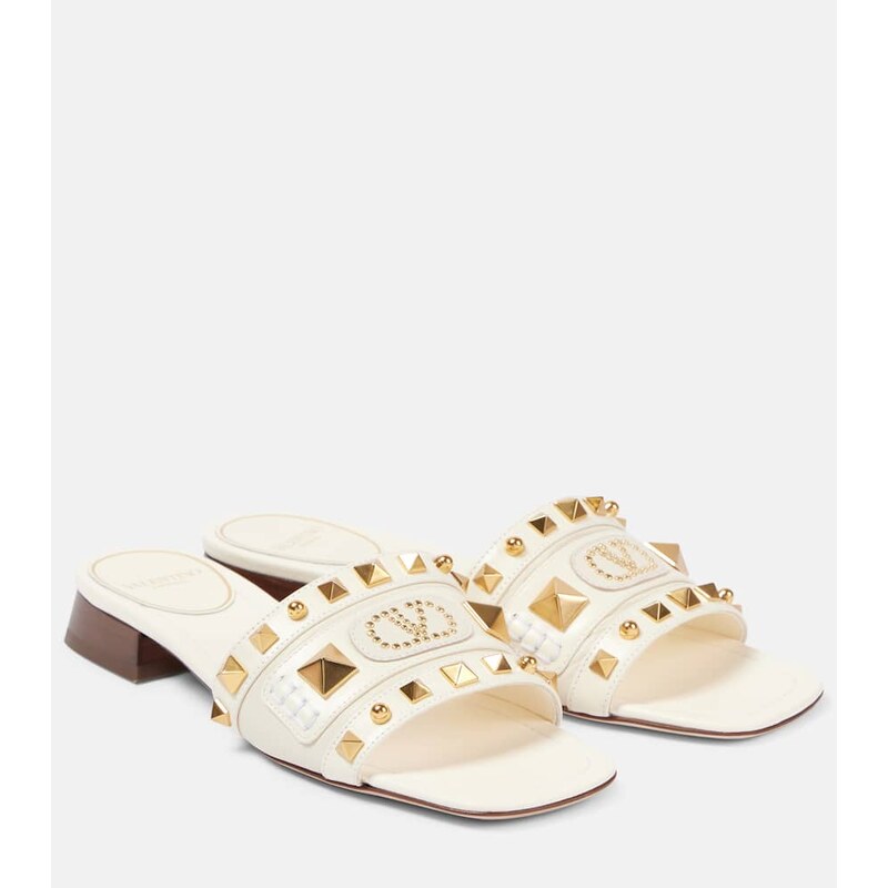 Valentino Garavani Plaster Caster studded leather slides