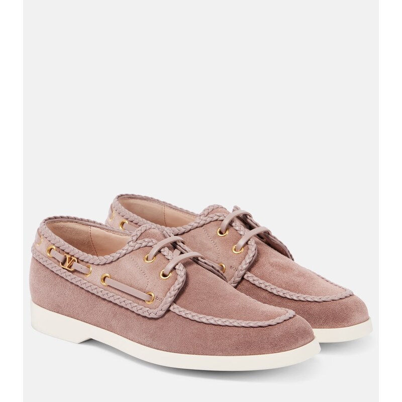 Valentino Garavani Palm Avenue suede boat shoes