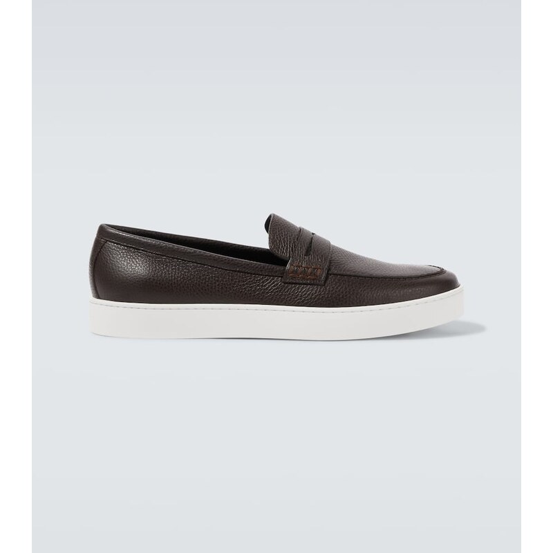 Manolo Blahnik Ellis leather boat shoes