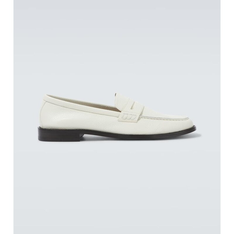 Manolo Blahnik Perry leather penny loafers