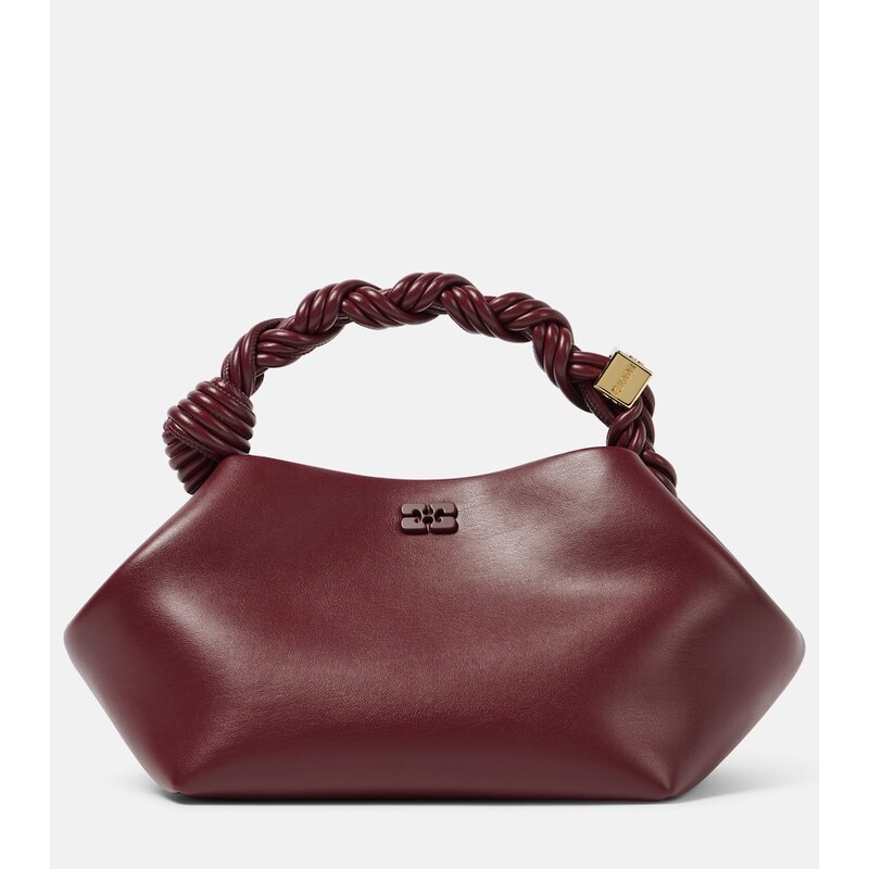 Ganni Bou Small leather top-handle bag