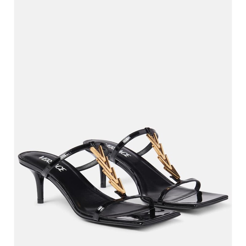 Versace 40 patent leather sandals
