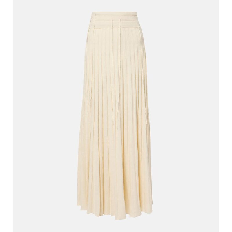 Christopher Esber Linen and silk-blend maxi skirt