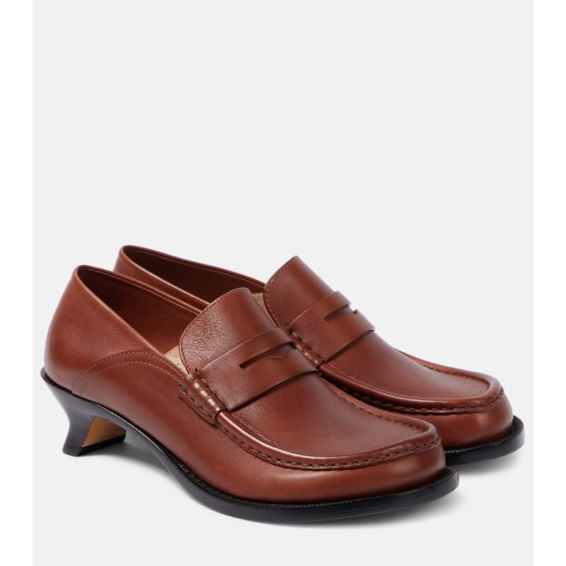 Loewe Campo leather loafers