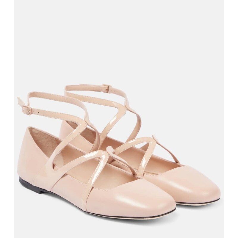 Jimmy Choo Astoria leather ballet flats