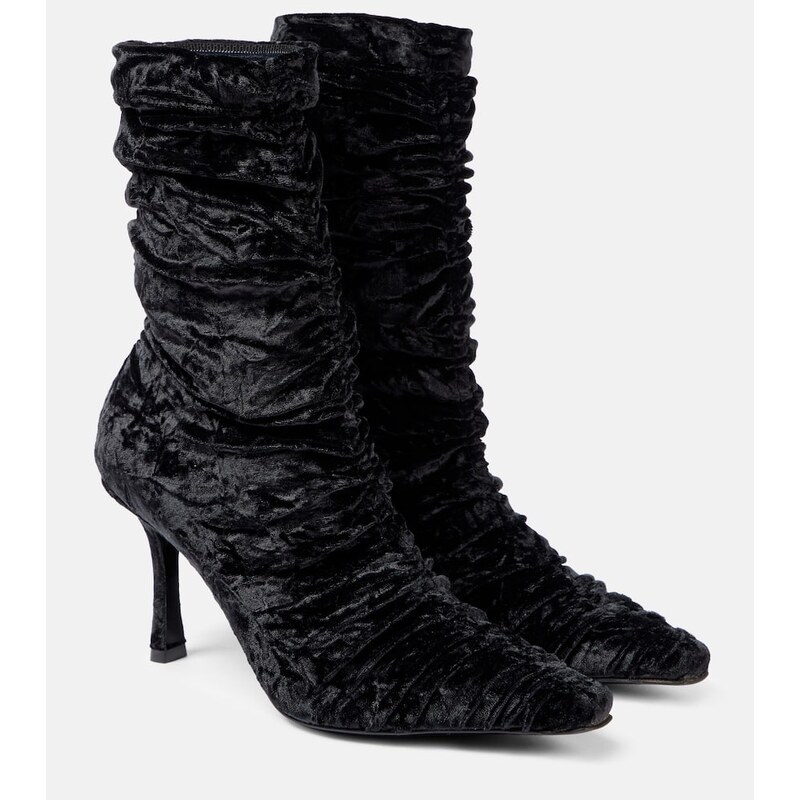 Jimmy Choo Lotta 85 velvet ankle boots