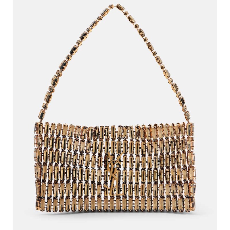 Saint Laurent Evening Mini embroidered shoulder bag