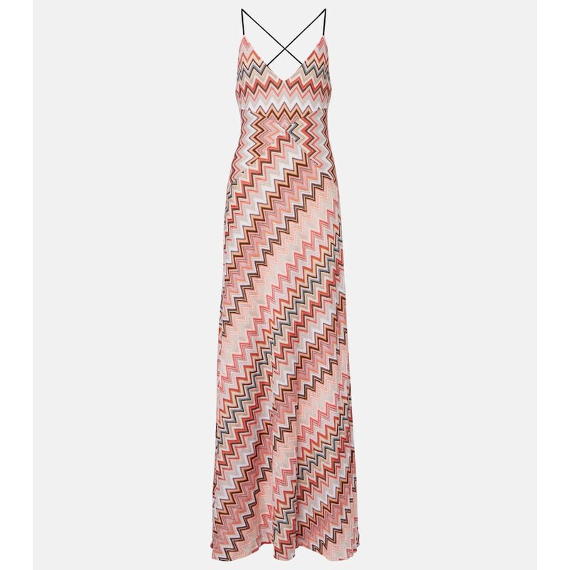 Missoni Zig Zag cotton-blend maxi dress