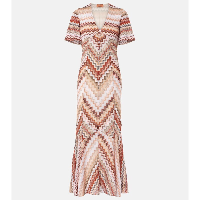 Missoni Zigzag lamÃ maxi dress