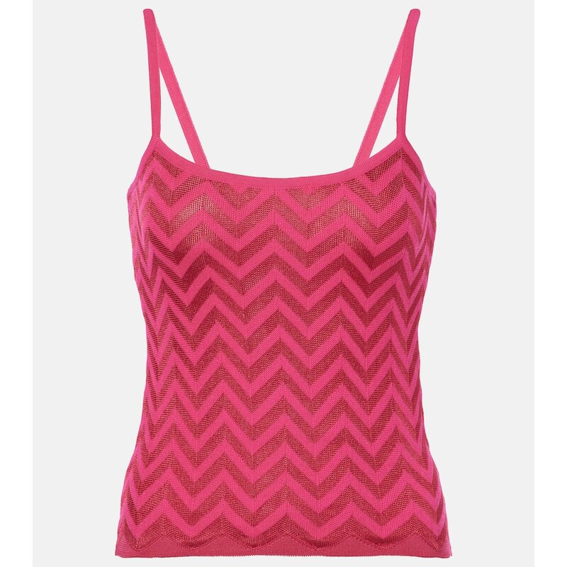 Missoni Zig Zag cotton-blend tank top
