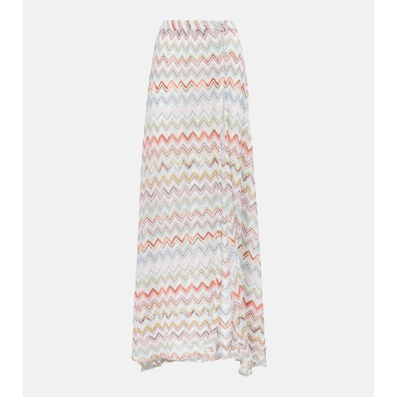 Missoni Zigzag metallic maxi skirt