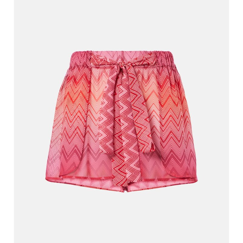 Missoni Zigzag printed silk shorts