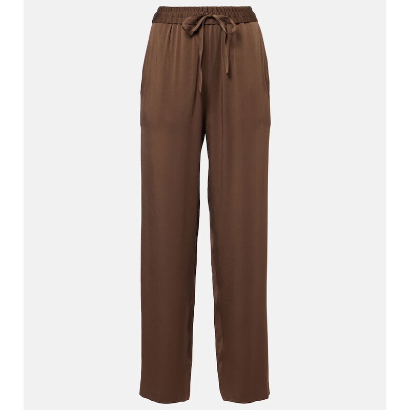 Isabel Marant Kendry satin wide-leg pants
