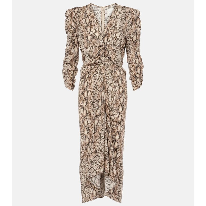 Isabel Marant Albini printed silk-blend midi dress