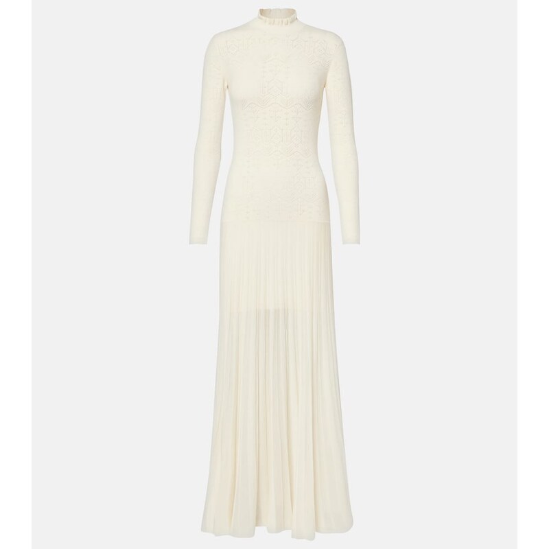 Isabel Marant Gisole pointelle turtleneck maxi dress