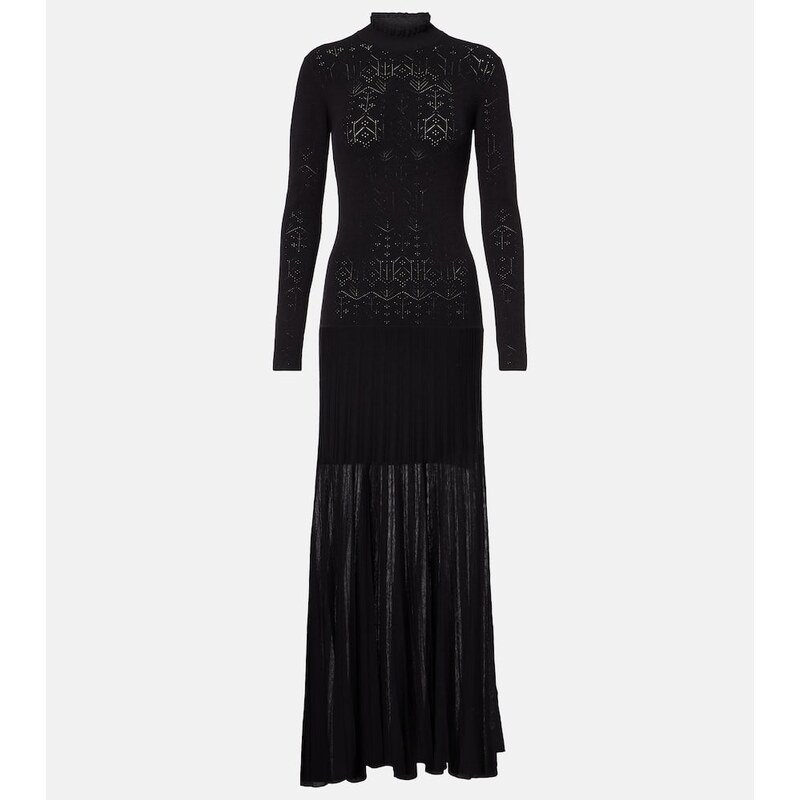 Isabel Marant Gisole pointelle turtleneck maxi dress