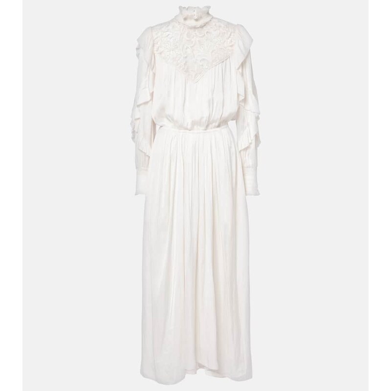 Isabel Marant Sharlene lace-trimmed maxi dress