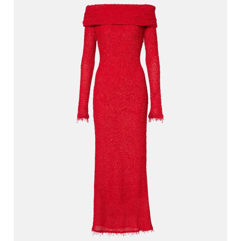 Isabel Marant Ormany jersey bouclÃ maxi dress