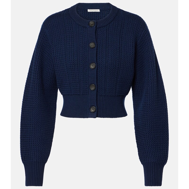 Emilia Wickstead Albert cropped wool cardigan