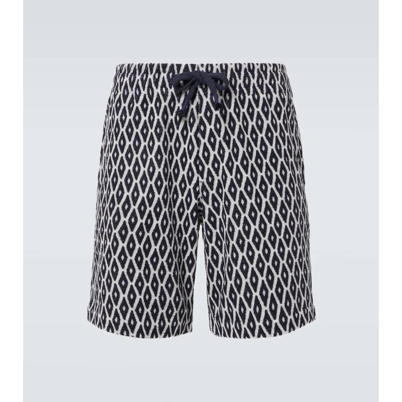 Orlebar Brown Printed cotton-blend terry shorts