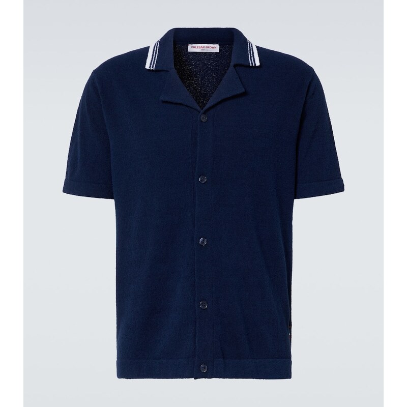 Orlebar Brown Tiernan cotton-blend bouclÃ shirt