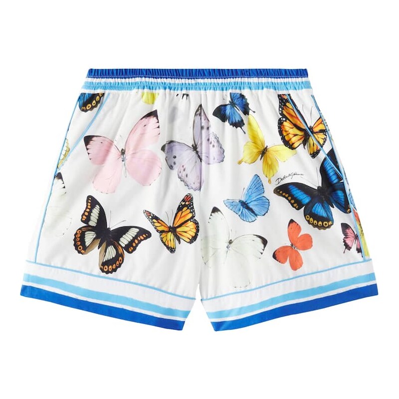 Dolce&Gabbana Kids Printed cotton shorts