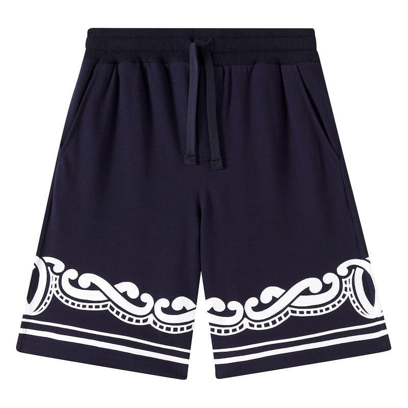 Dolce&Gabbana Kids Bandana cotton piquÃ shorts