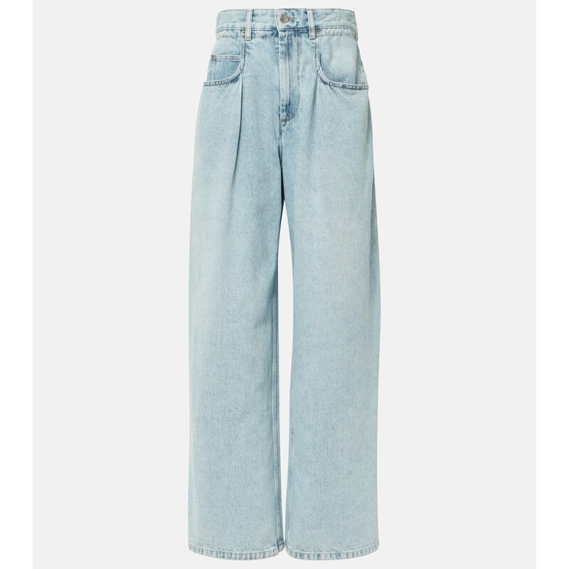 Marant Etoile Rachelle mid-rise wide-leg jeans