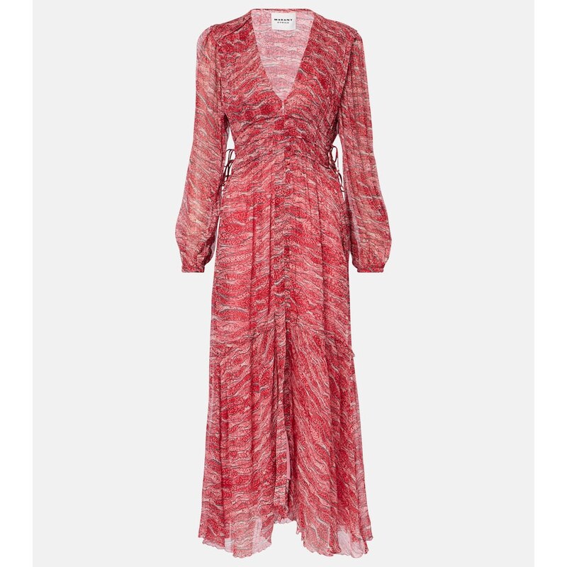 Marant Etoile Amara chiffon maxi dress