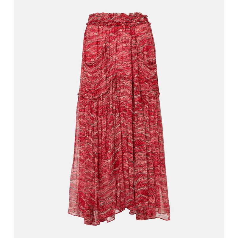 Marant Etoile Veronique chiffon maxi skirt