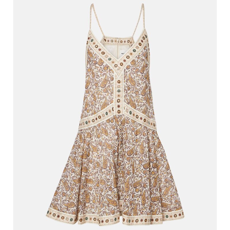 Marant Etoile Danielle paisley cotton minidress