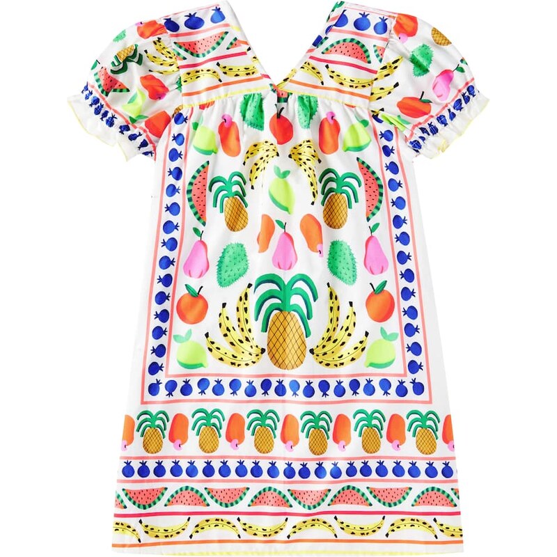 Fábula Lenço Frutaria printed cotton dress