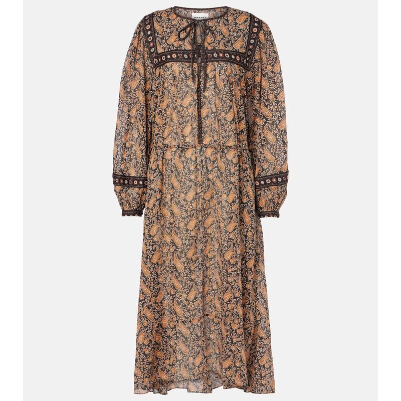 Marant Etoile Greila cotton voile midi dress