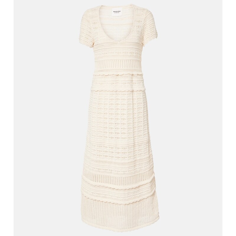 Marant Etoile Aurore knitted cotton midi dress