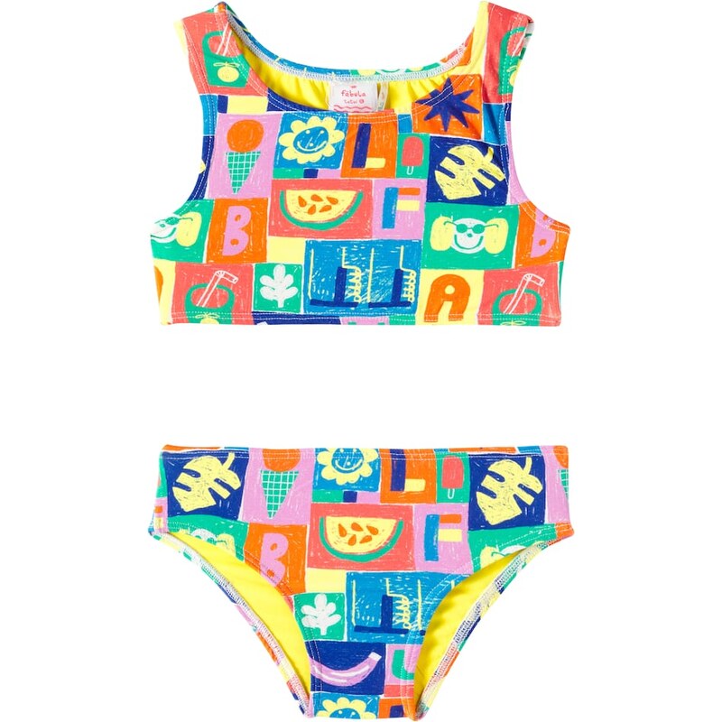 Fábula Carimbo printed bikini