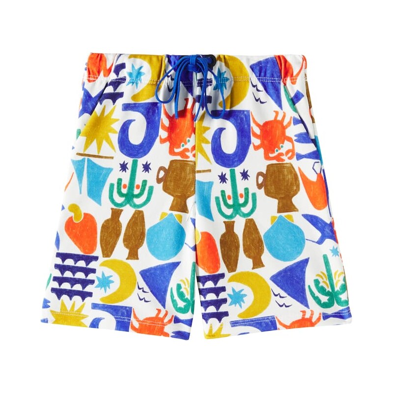 Fábula Printed cotton Bermuda shorts