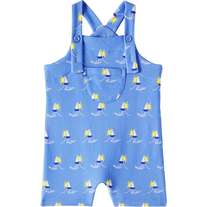 Fábula Printed cotton-blend romper