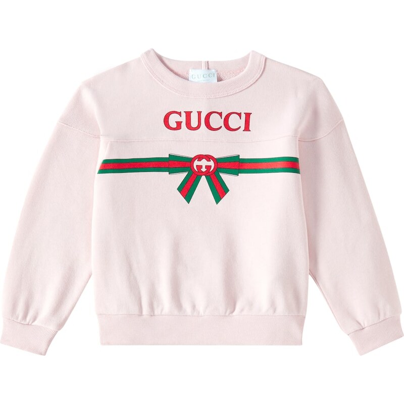 Gucci Kids Logo printed cotton sweatshirt
