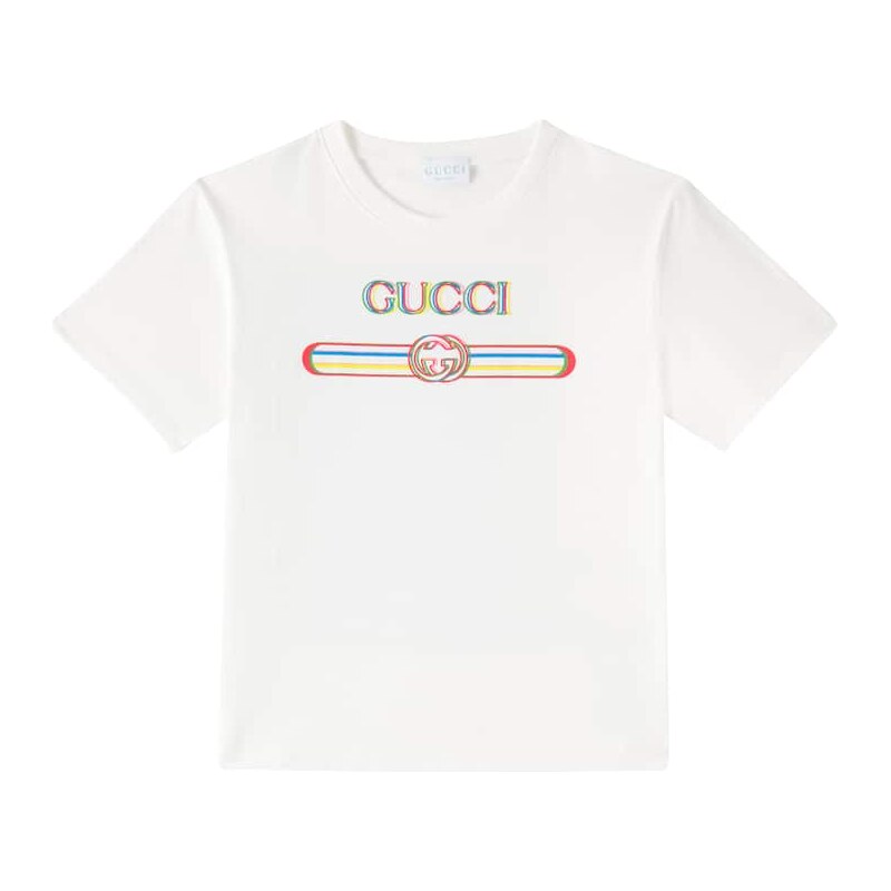 Gucci Kids Printed cotton jersey T-shirt