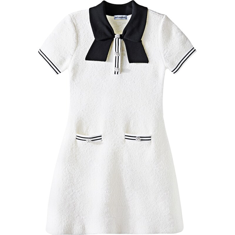 Self-Portrait Kids Jacquard polo dress