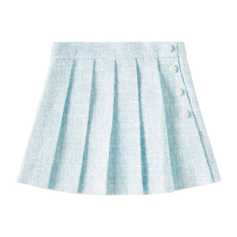 Self-Portrait Kids Sequined bouclÃ skirt