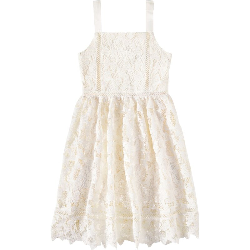 Self-Portrait Kids Bow lace dress