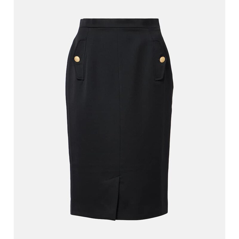 Alessandra Rich Virgin wool pencil skirt