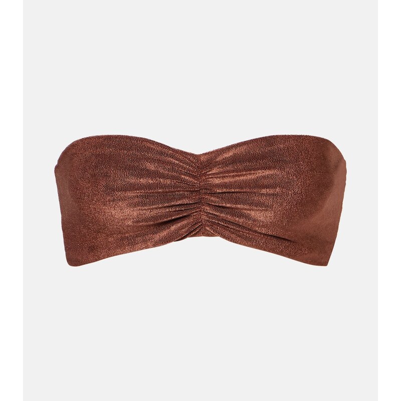 Jade Swim Terry bandeau bikini top
