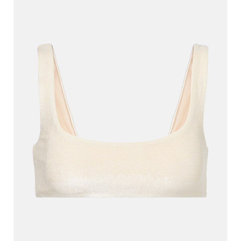 Jade Swim Rounded Edges terry bikini top