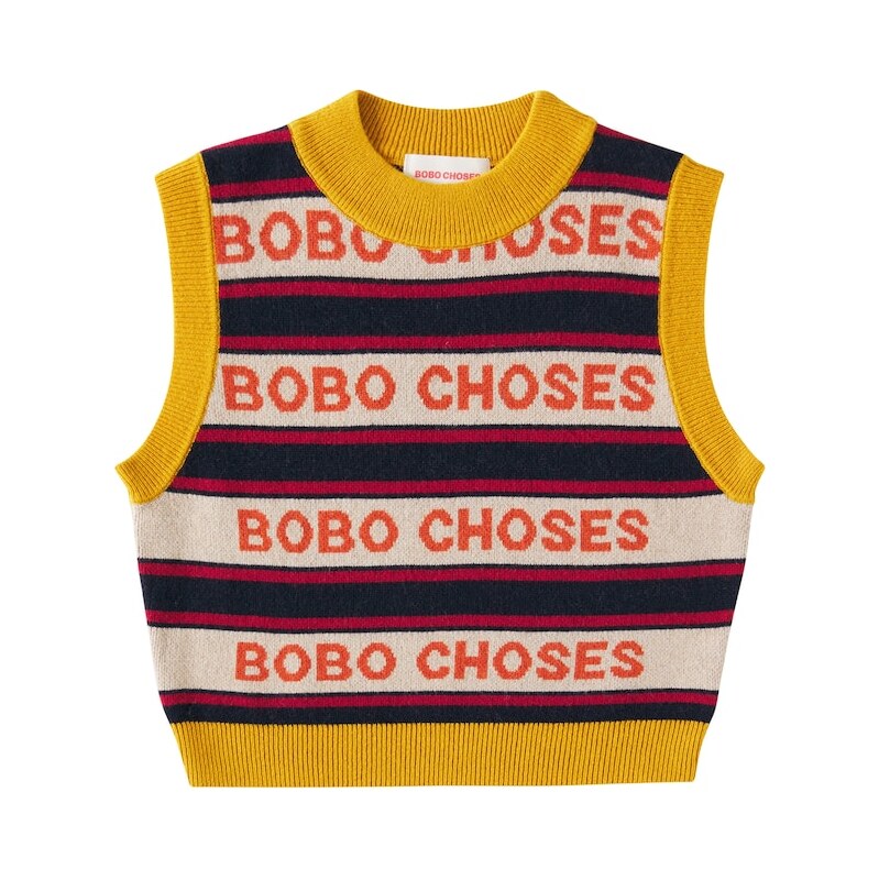 Bobo Choses Logo striped vest