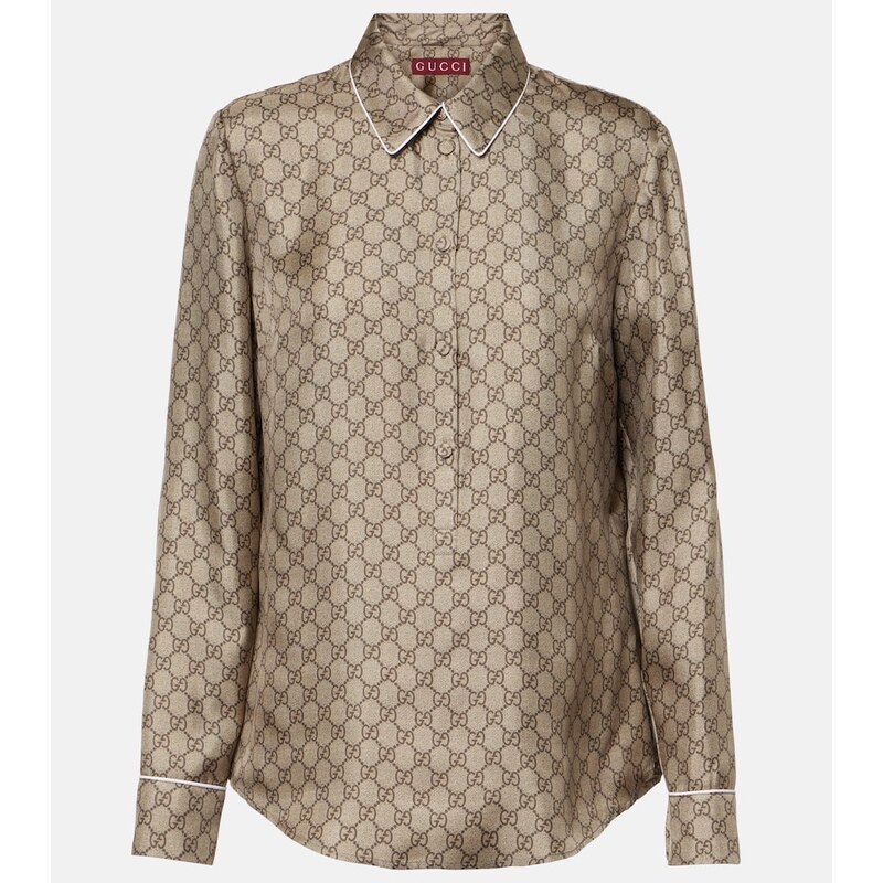Gucci GG silk twill shirt