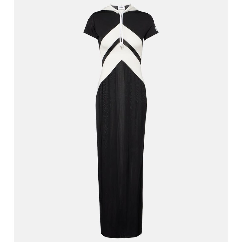 Jean Paul Gaultier Paneled jersey maxi dress