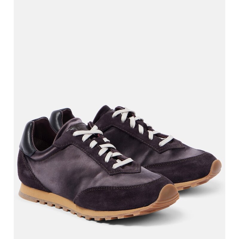 Le Monde Béryl Slim Runner satin sneakers