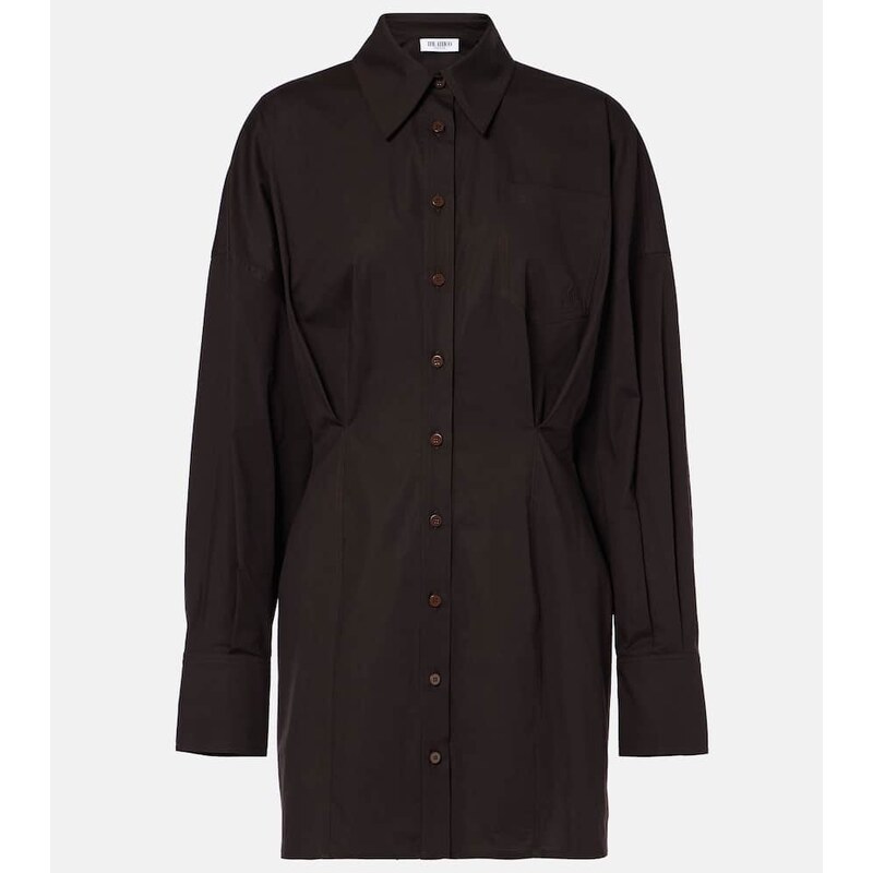 The Attico Cotton-blend shirt dress